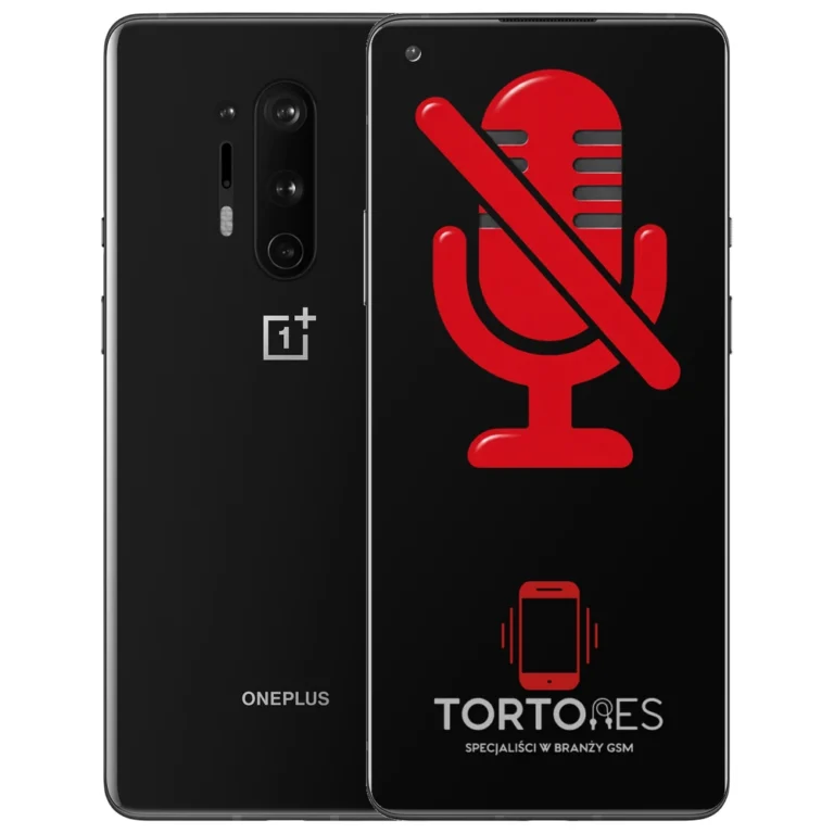 OnePlus 8 Pro z symbolem mikrofonu - naprawa mikrofonu