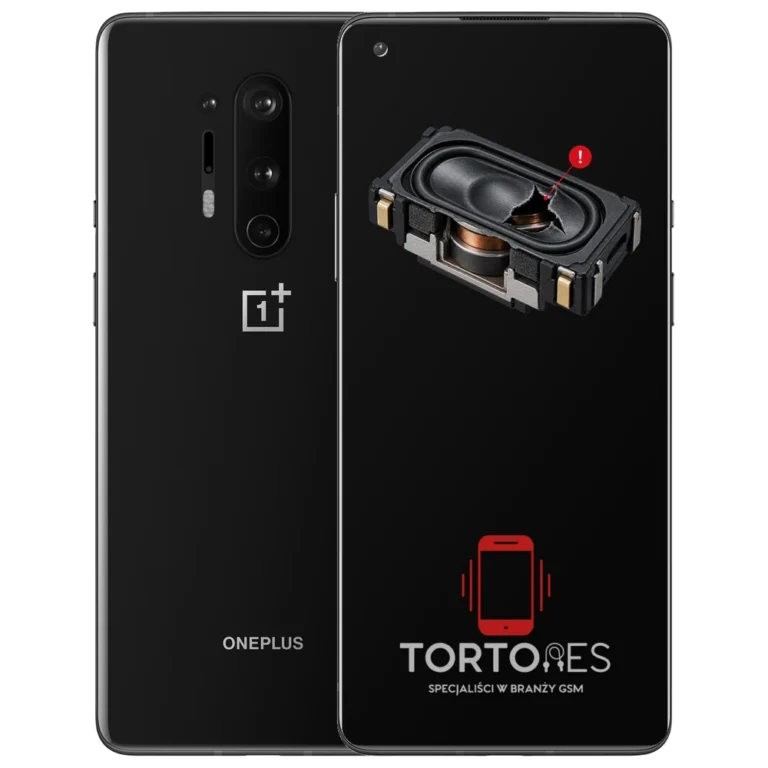 OnePlus 8 Pro z symbolem głośnika multimedialnego - wymiana głośnika multimedialnego