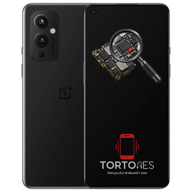 OnePlus 9 z symbolem diagnostyki - diagnoza telefonu