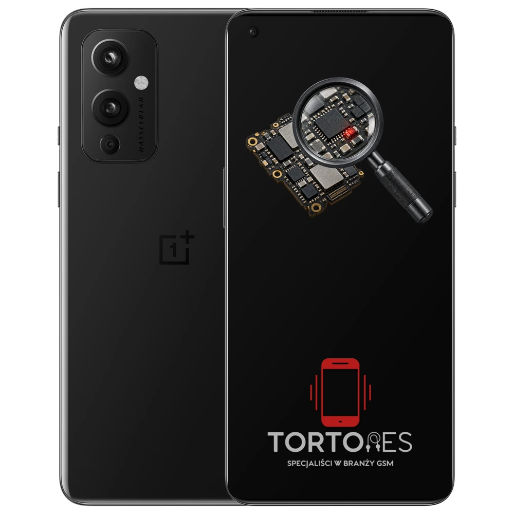 OnePlus 9 z symbolem diagnostyki - diagnoza telefonu