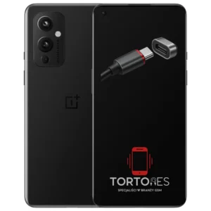 OnePlus 9 z ilustracją złącza ładowania - naprawa złącza ładowania