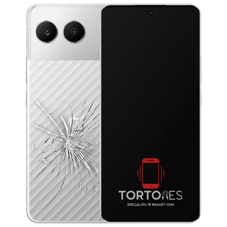 OnePlus Nord 4 z ilustracją pękniętej tylnej klapki - wymiana zbitej klapki