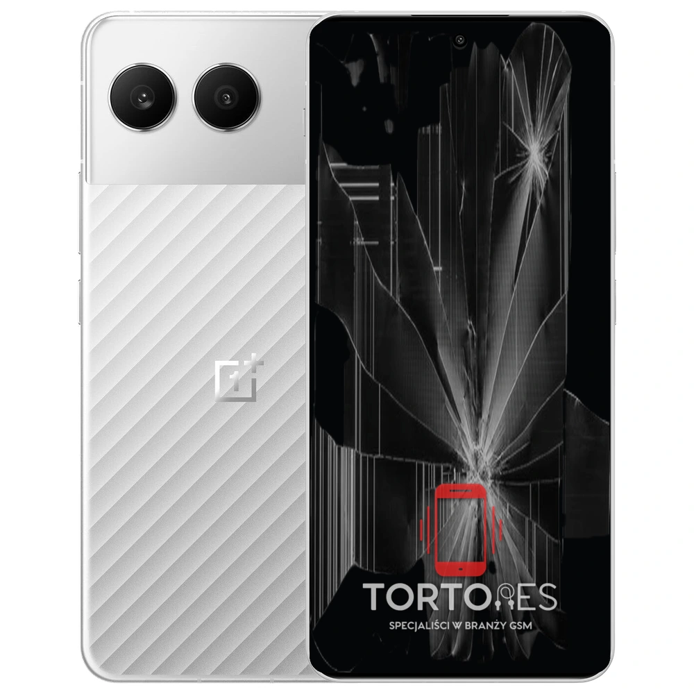 OnePlus Nord 4 z ilustracją pękniętego wyświetlacza - wymiana zbitego wyświetlacza