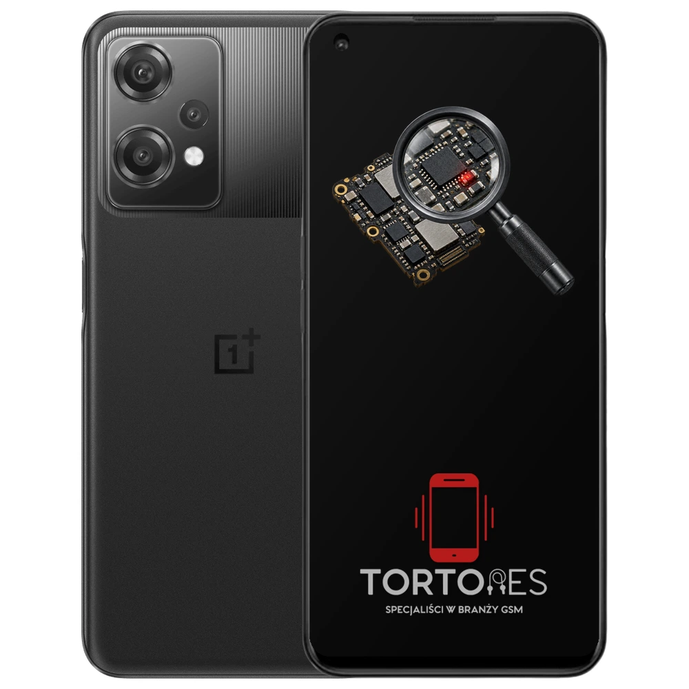 OnePlus Nord CE 2 Lite 5G z symbolem diagnostyki - diagnoza telefonu