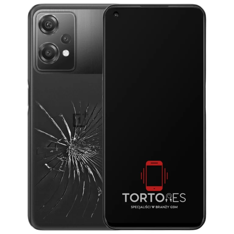 OnePlus Nord CE 2 Lite 5G z ilustracją pękniętej tylnej klapki - wymiana zbitej klapki