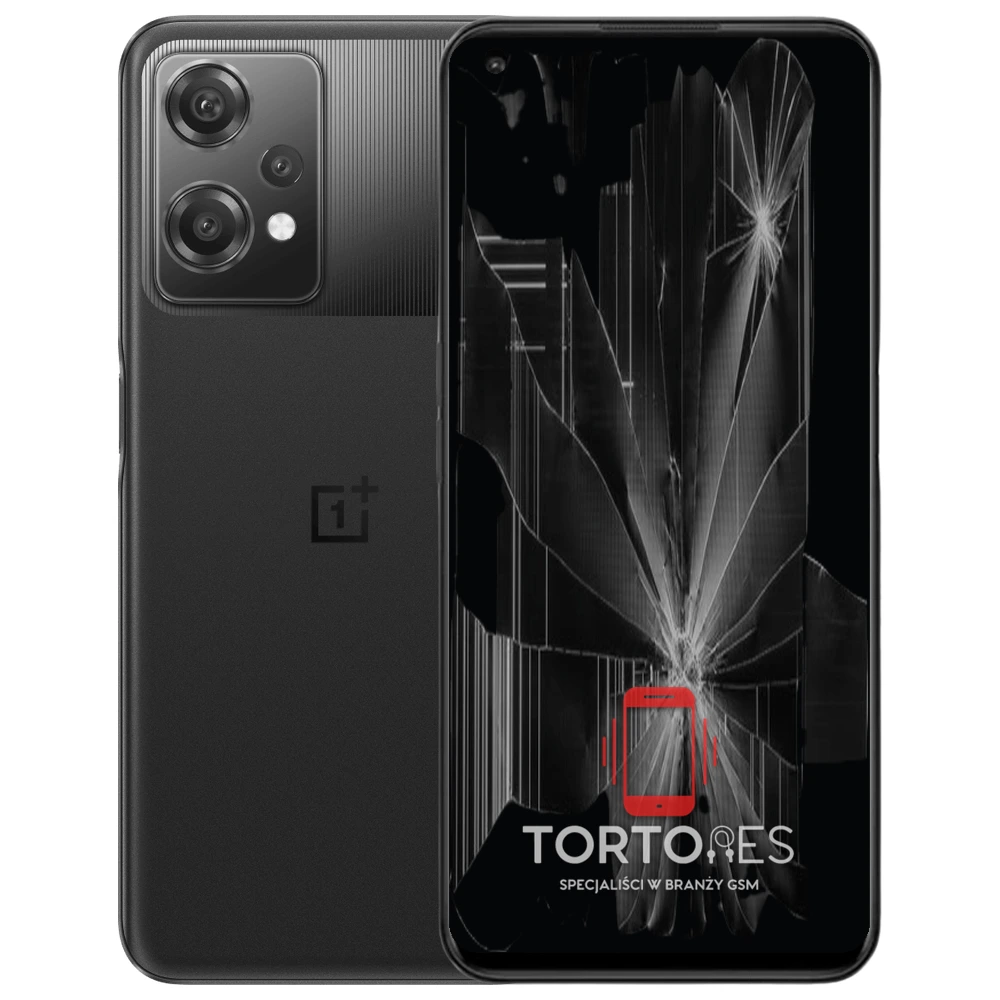 OnePlus Nord CE 2 Lite 5G z ilustracją pękniętego wyświetlacza - wymiana zbitego wyświetlacza