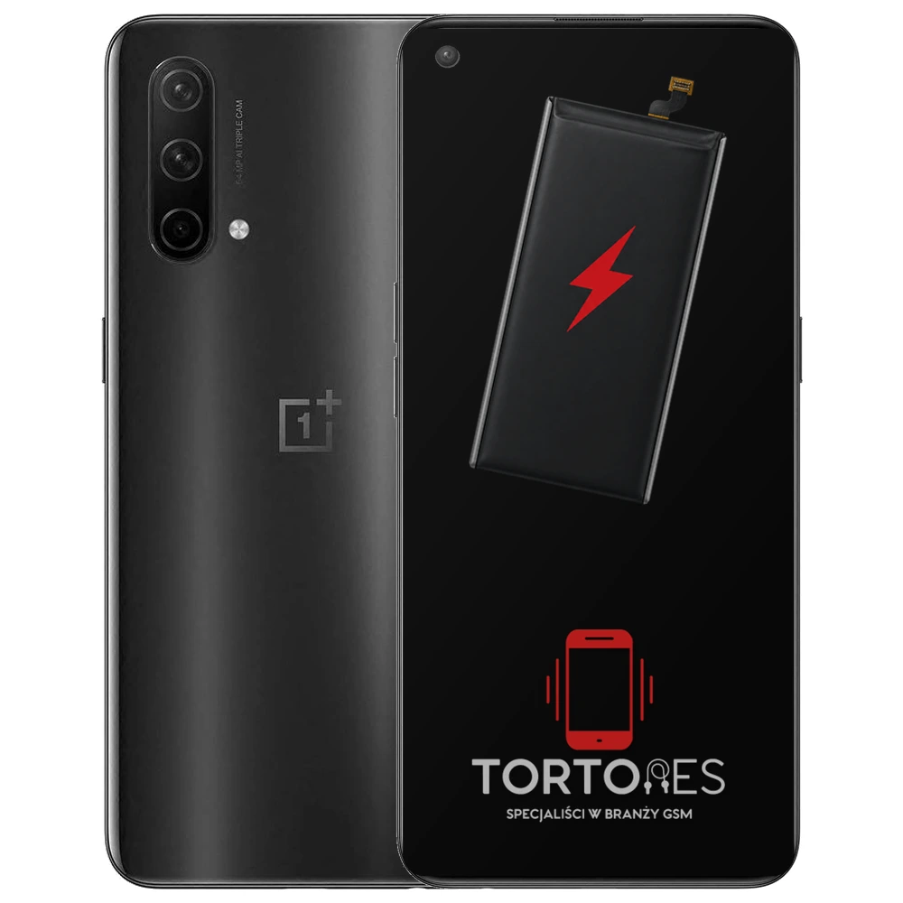 OnePlus Nord CE 5G z ilustracją baterii - wymiana baterii