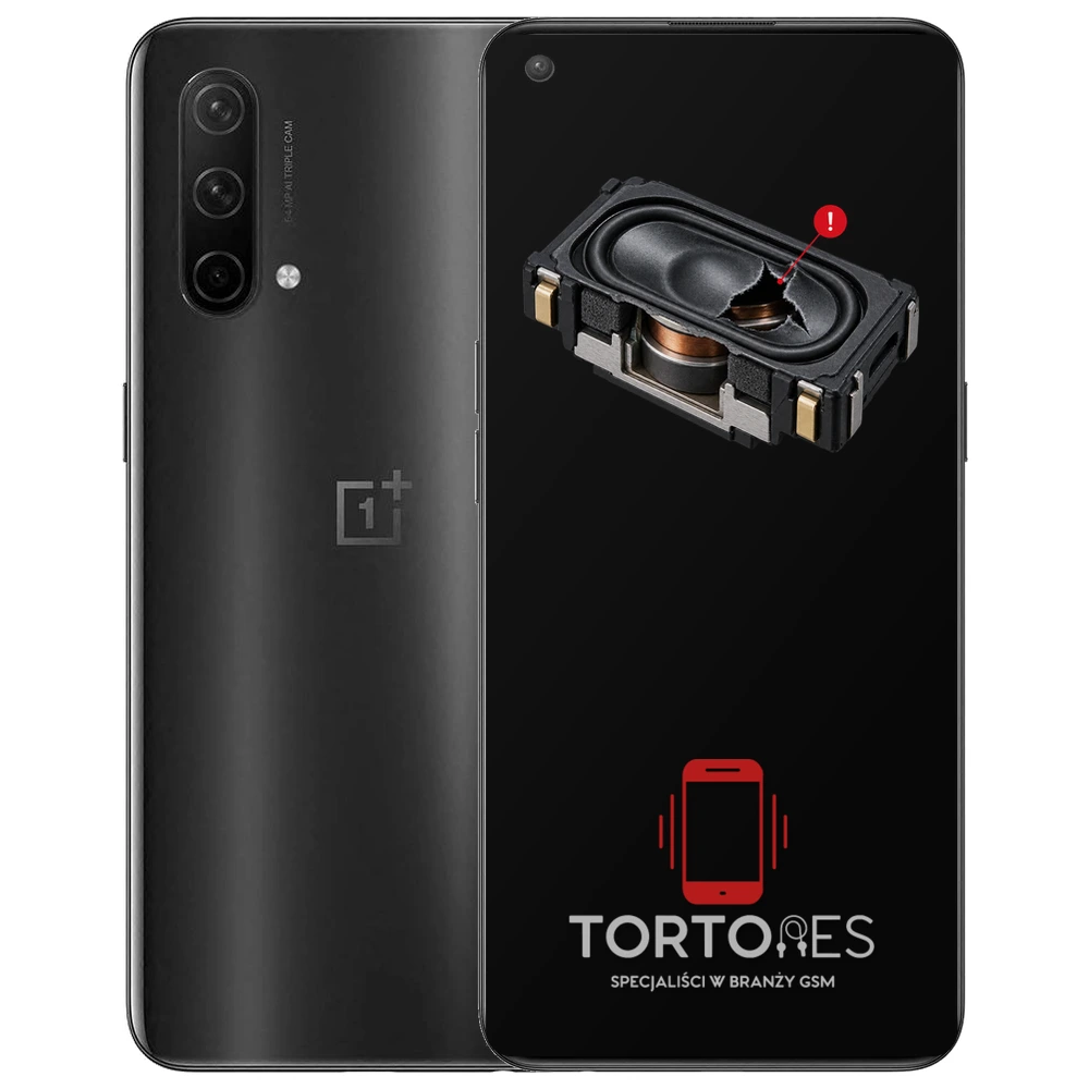 OnePlus Nord CE 5G z symbolem głośnika multimedialnego - wymiana głośnika multimedialnego