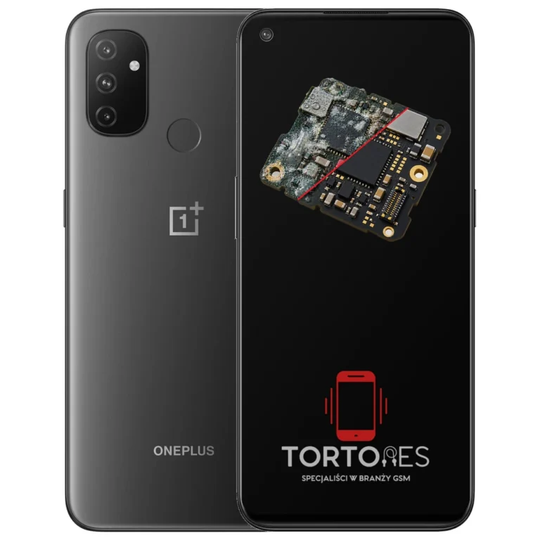 OnePlus Nord N100 z ilustracją zalania - czyszczenie po zalaniu