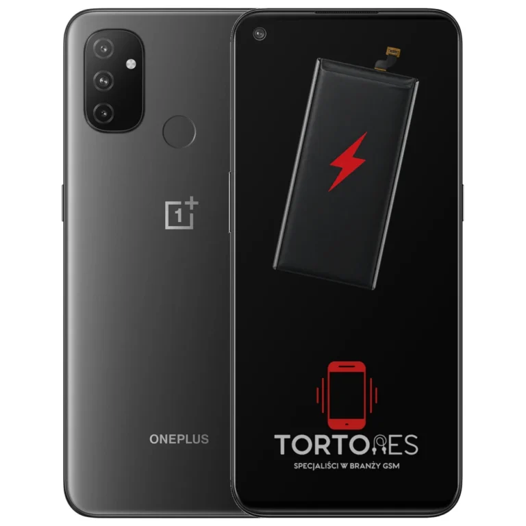 OnePlus Nord N100 z ilustracją baterii - wymiana baterii