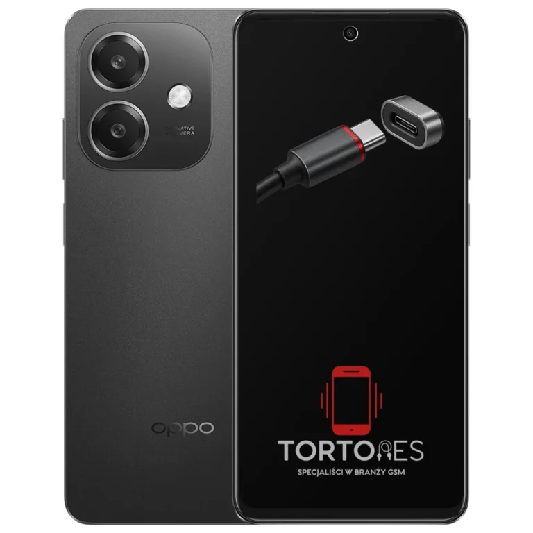 OPPO A40 z ilustracją złącza ładowania - naprawa złącza ładowania