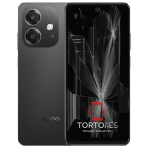 OPPO A40 z ilustracją pękniętego wyświetlacza - wymiana zbitego wyświetlacza