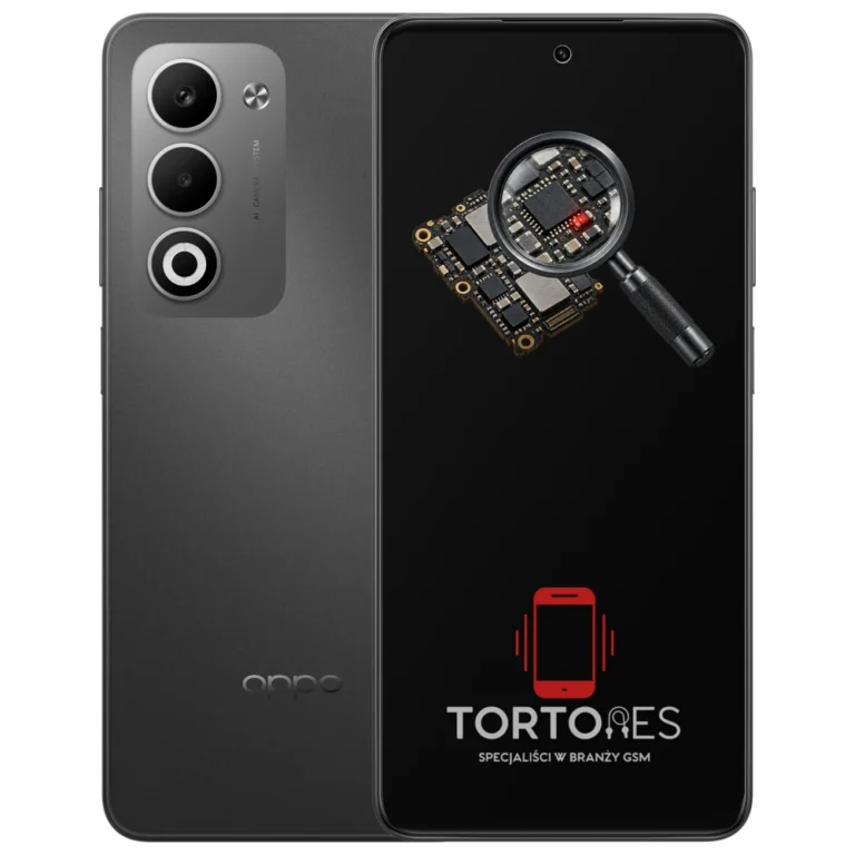 OPPO A5 5G z symbolem diagnostyki - diagnoza telefonu
