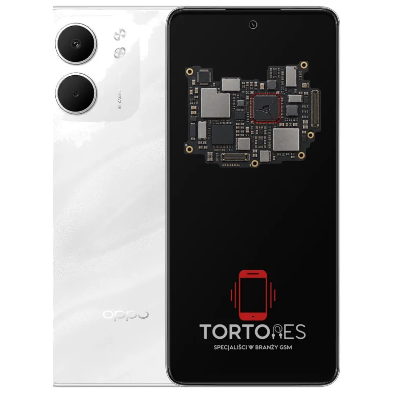 OPPO A5x z ilustracją płyty głównej - naprawa płyty głównej