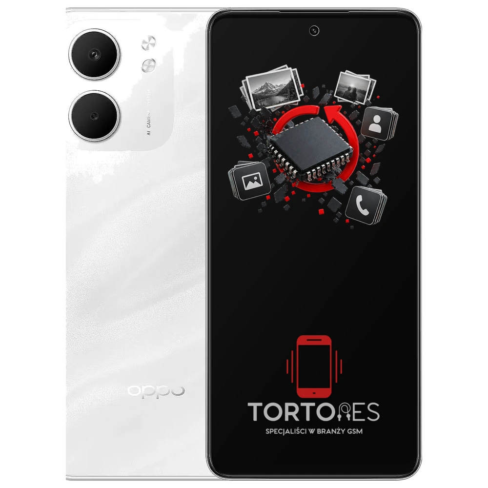 OPPO A5x z ilustracją odzyskiwania danych - odzyskiwanie danych