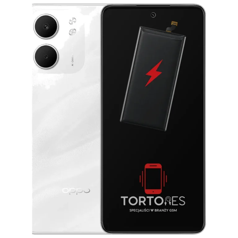 OPPO A5x z ilustracją baterii - wymiana baterii