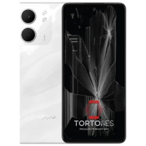 OPPO A5x z ilustracją pękniętego wyświetlacza - wymiana zbitego wyświetlacza
