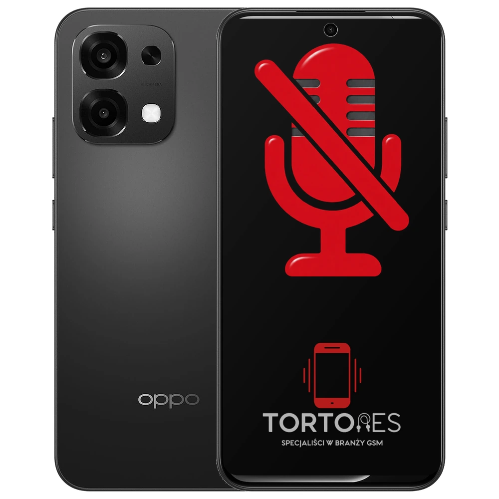 OPPO A6 Pro 5G z symbolem mikrofonu - naprawa mikrofonu