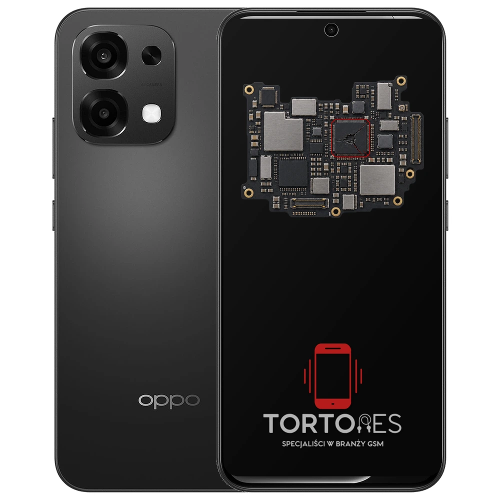 OPPO A6 Pro 5G z ilustracją płyty głównej - naprawa płyty głównej