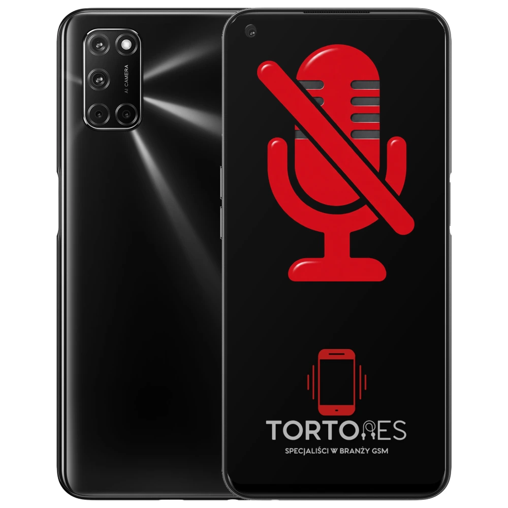 OPPO A72 LTE z symbolem mikrofonu - naprawa mikrofonu