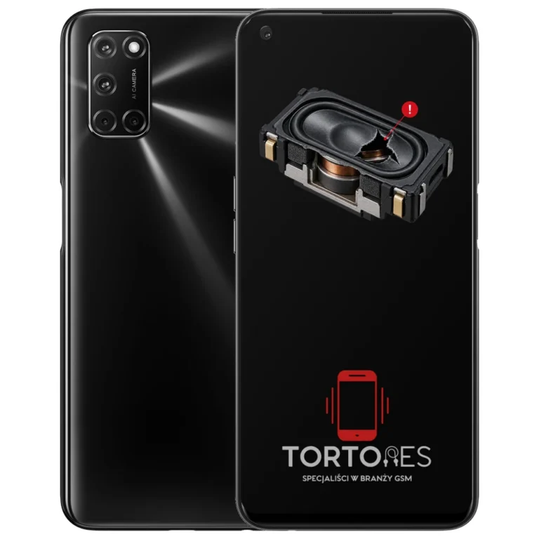 OPPO A72 LTE z symbolem głośnika multimedialnego - wymiana głośnika multimedialnego