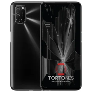 OPPO A72 LTE z ilustracją pękniętego wyświetlacza - wymiana zbitego wyświetlacza