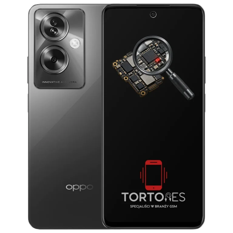 OPPO A79 5G z symbolem diagnostyki - diagnoza telefonu