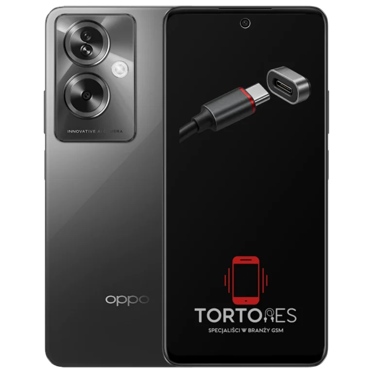 OPPO A79 5G z ilustracją złącza ładowania - naprawa złącza ładowania