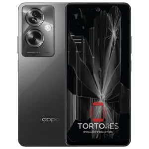 OPPO A79 5G z ilustracją pękniętego wyświetlacza - wymiana zbitego wyświetlacza