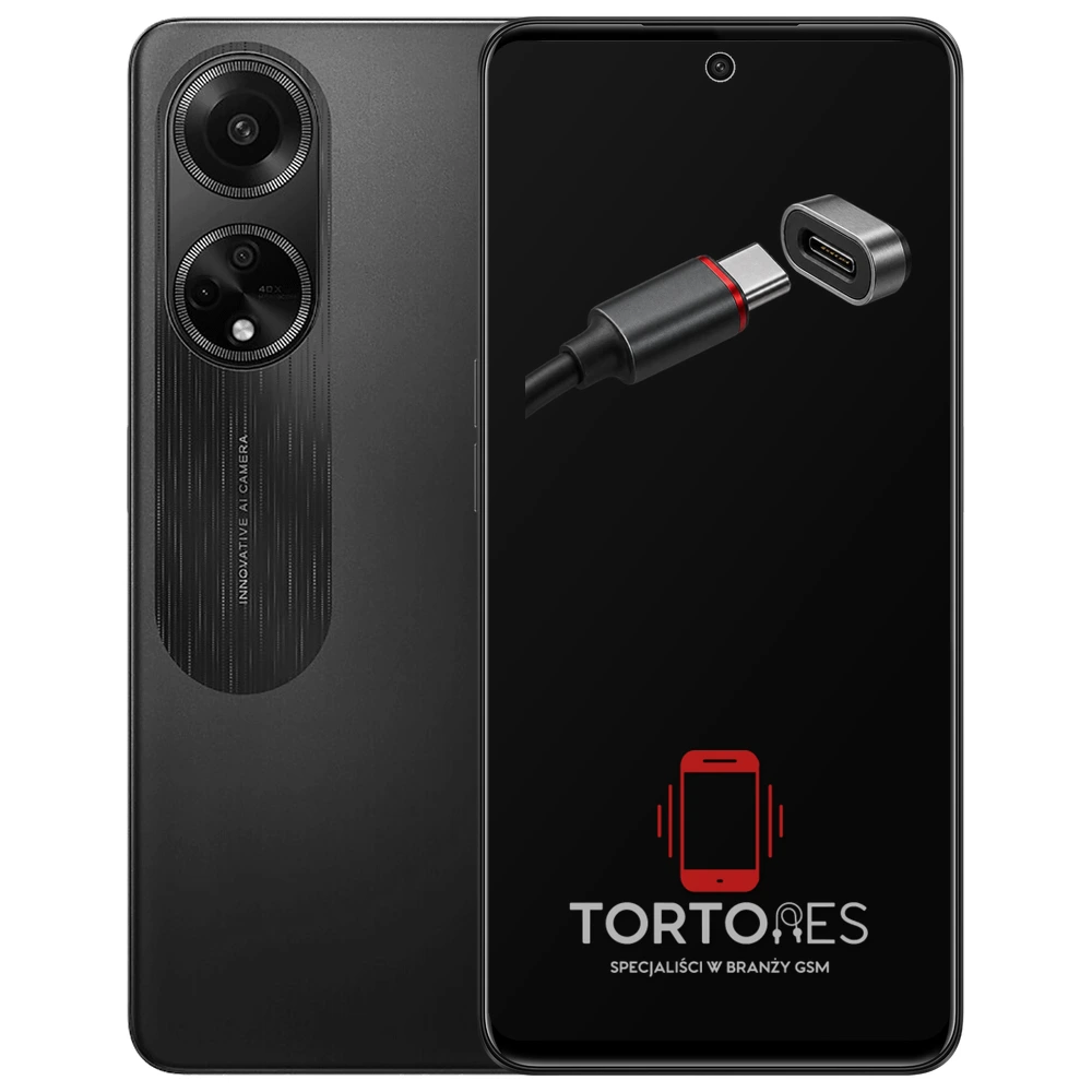 OPPO A98 5G z ilustracją złącza ładowania - naprawa złącza ładowania