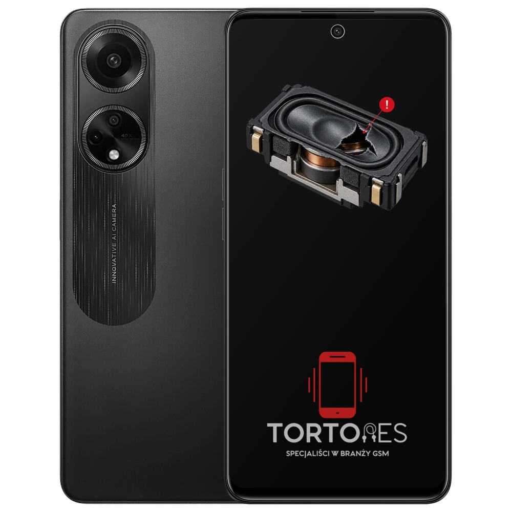 OPPO A98 5G z symbolem głośnika multimedialnego - wymiana głośnika multimedialnego