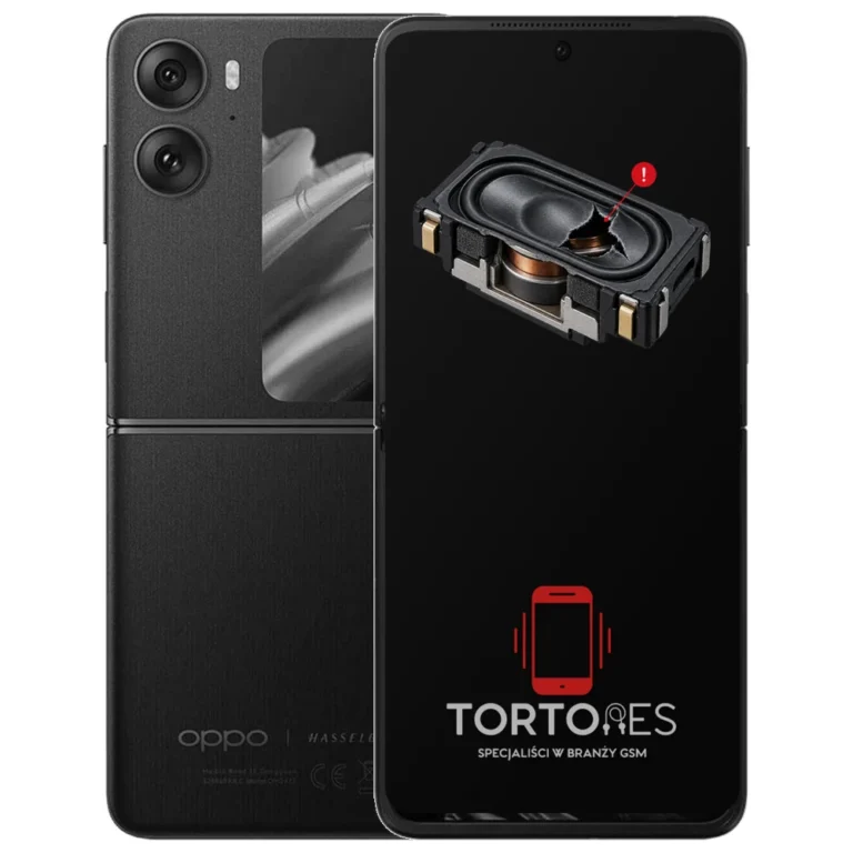 OPPO Find N2 Flip z symbolem głośnika multimedialnego - wymiana głośnika multimedialnego