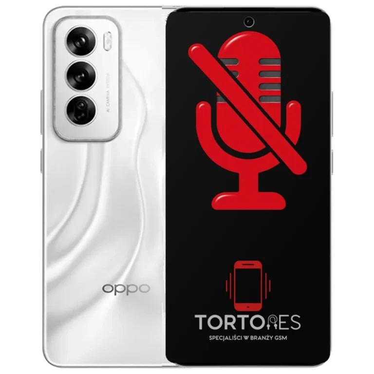 OPPO Reno12 5G z symbolem mikrofonu - naprawa mikrofonu