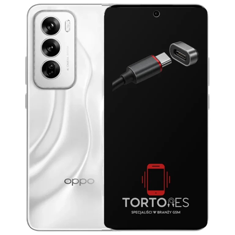 OPPO Reno12 5G z ilustracją złącza ładowania - naprawa złącza ładowania