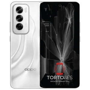 OPPO Reno12 5G z ilustracją pękniętego wyświetlacza - wymiana zbitego wyświetlacza