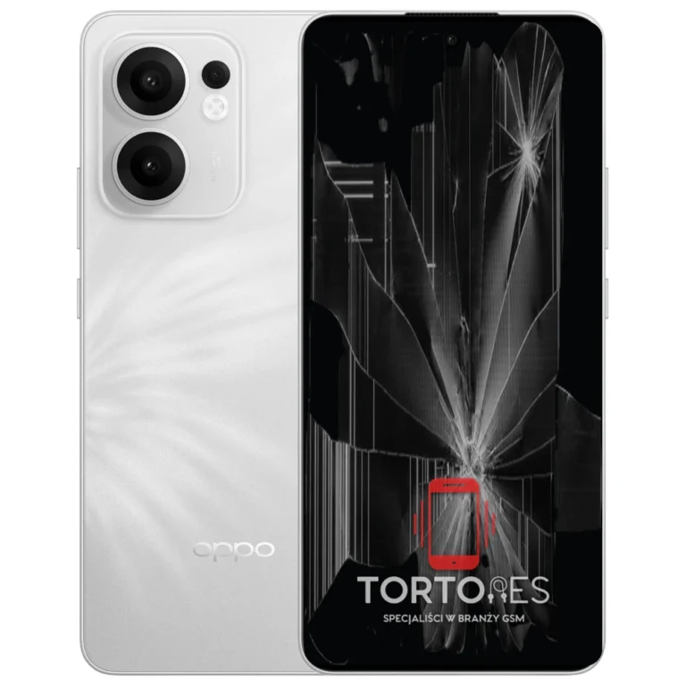 OPPO Reno13 F 5G / FS 5G z ilustracją pękniętego wyświetlacza - wymiana zbitego wyświetlacza