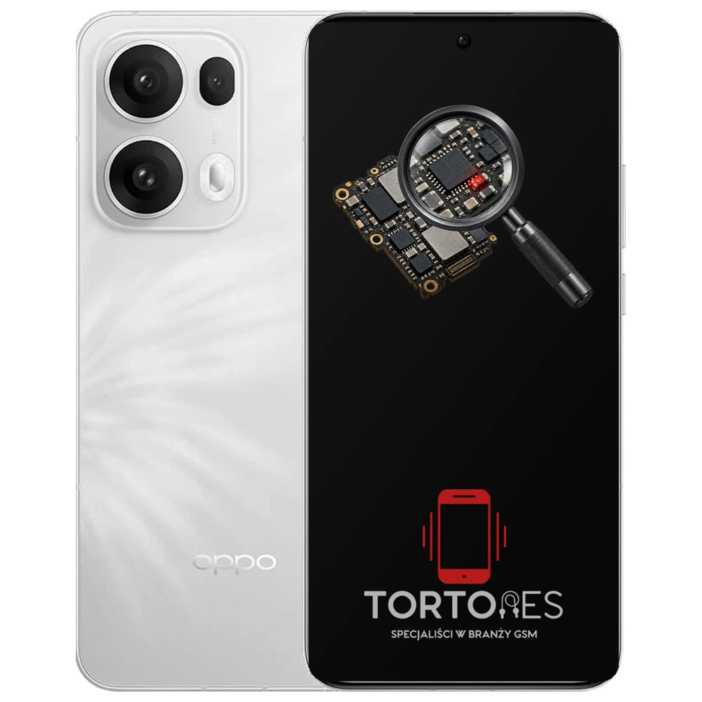 OPPO Reno13 Pro 5G z symbolem diagnostyki - diagnoza telefonu