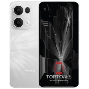 OPPO Reno13 Pro 5G z ilustracją pękniętego wyświetlacza - wymiana zbitego wyświetlacza