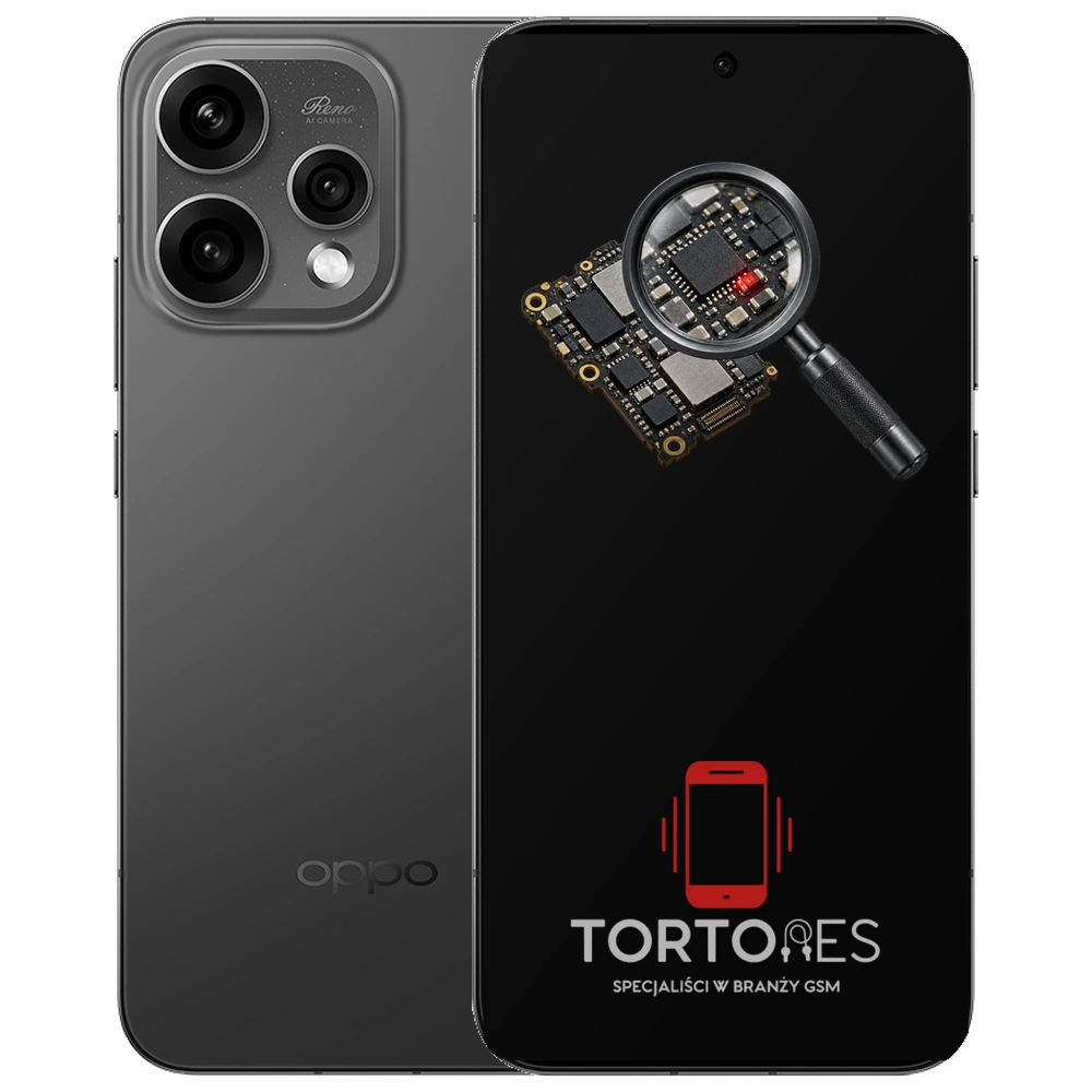 OPPO Reno15 5G z symbolem diagnostyki - diagnoza telefonu