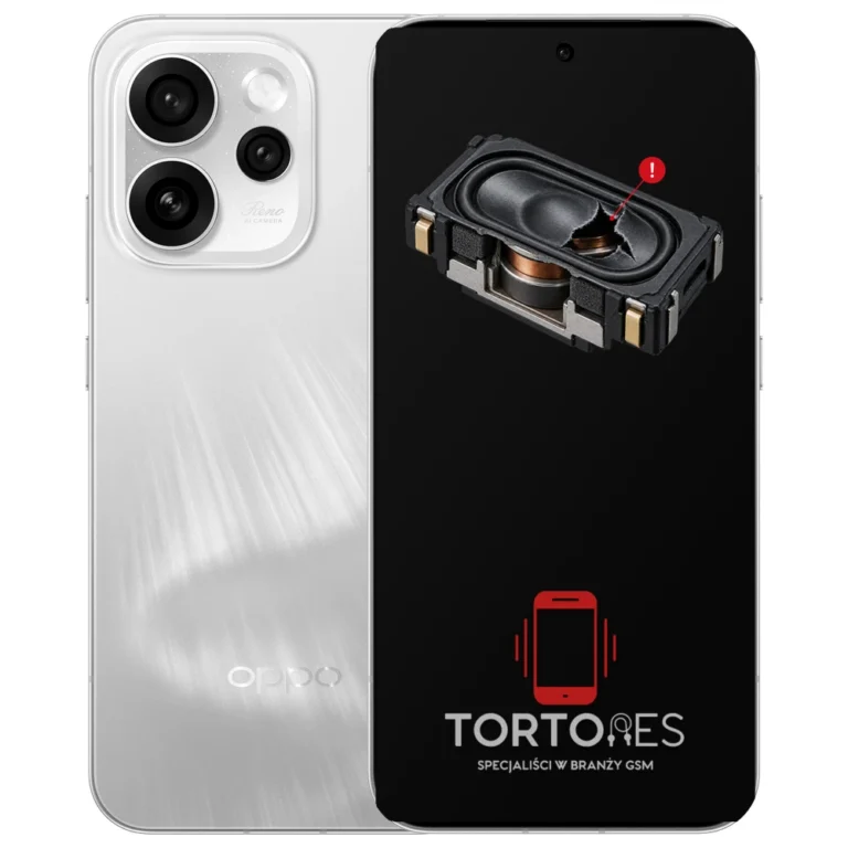 OPPO Reno15 Pro 5G z symbolem głośnika multimedialnego - wymiana głośnika multimedialnego