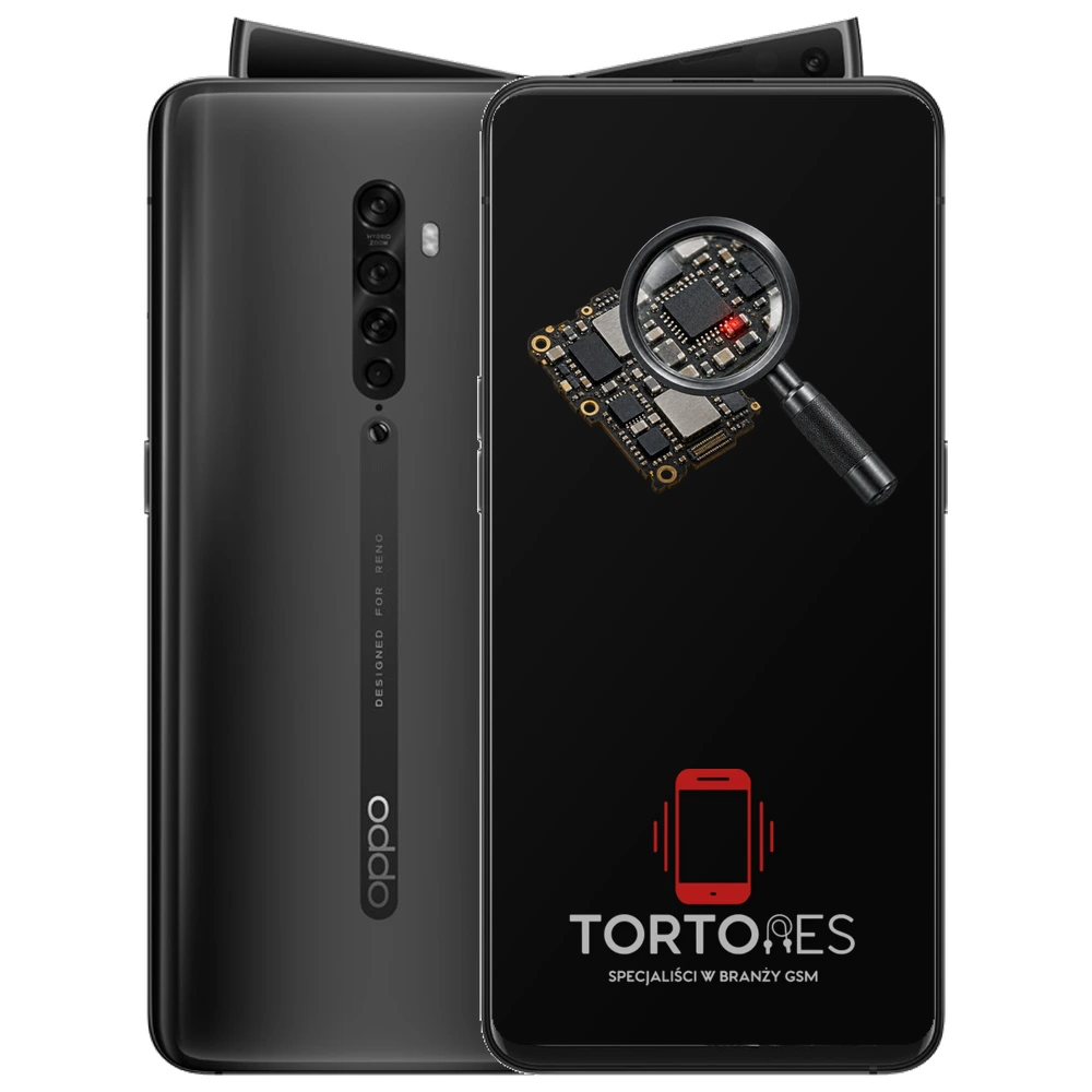 OPPO Reno2 z symbolem diagnostyki - diagnoza telefonu