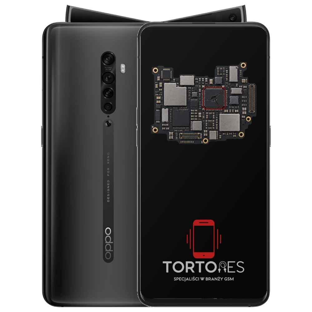 OPPO Reno2 z ilustracją płyty głównej - naprawa płyty głównej