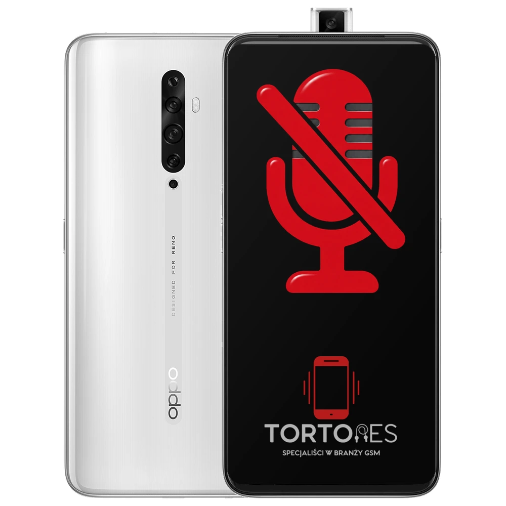 OPPO Reno2 Z z symbolem mikrofonu - naprawa mikrofonu