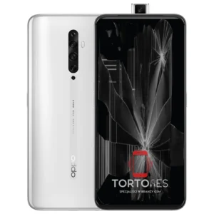 OPPO Reno2 Z z ilustracją pękniętego wyświetlacza - wymiana zbitego wyświetlacza