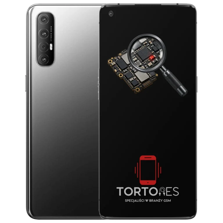 OPPO Reno3 Pro 5G z symbolem diagnostyki - diagnoza telefonu