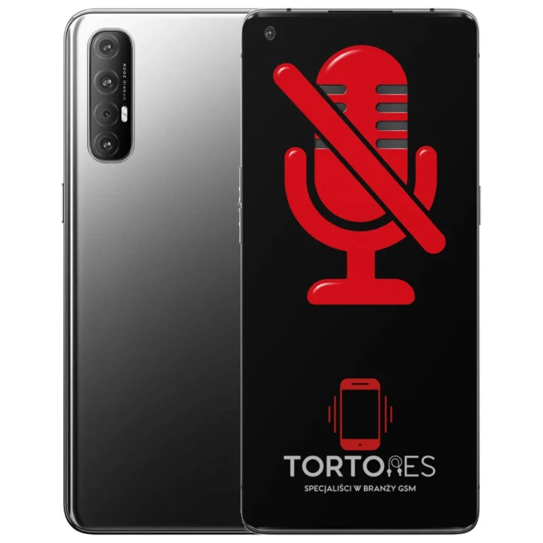 OPPO Reno3 Pro 5G z symbolem mikrofonu - naprawa mikrofonu