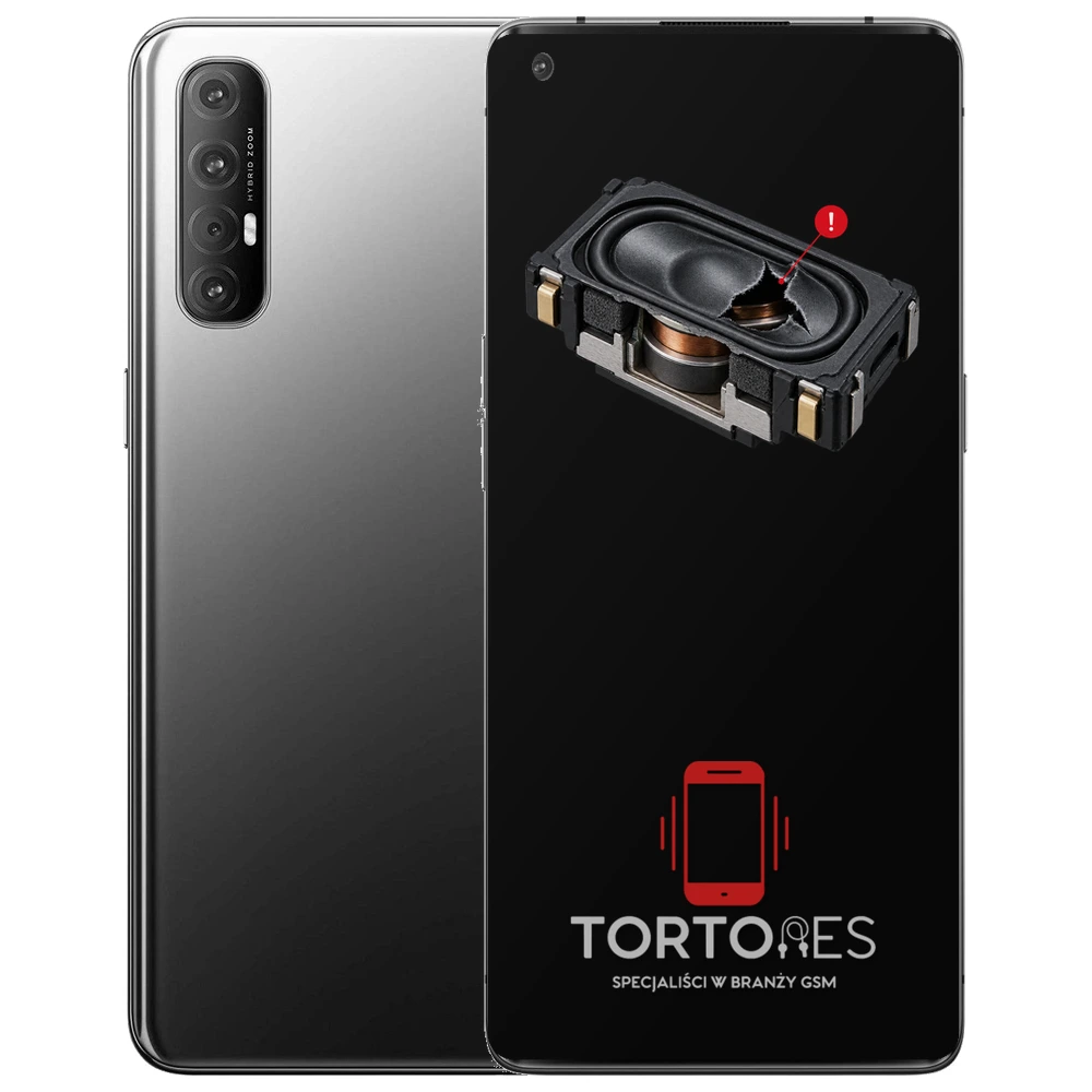 OPPO Reno3 Pro 5G z symbolem głośnika multimedialnego - wymiana głośnika multimedialnego