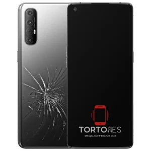 OPPO Reno3 Pro 5G z ilustracją pękniętej tylnej klapki - wymiana zbitej klapki
