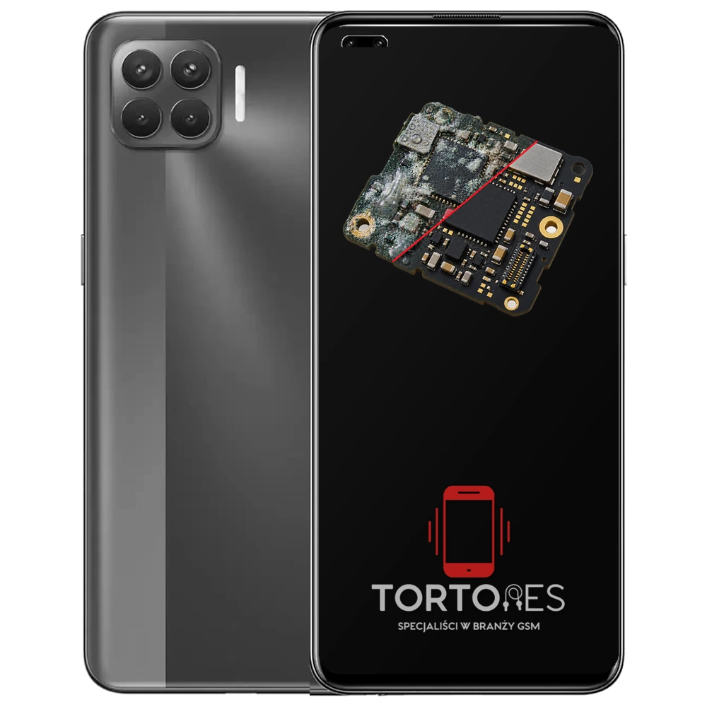 OPPO Reno4 Lite z ilustracją zalania - czyszczenie po zalaniu