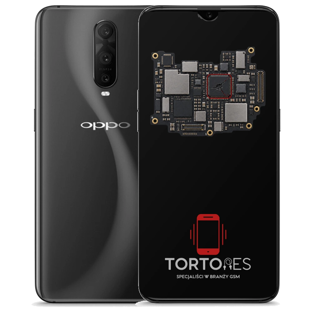 OPPO RX17 Pro z ilustracją płyty głównej - naprawa płyty głównej